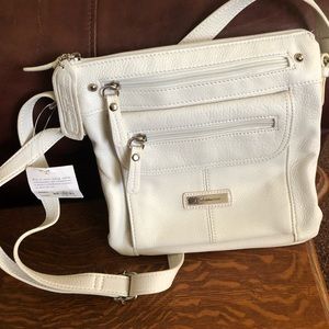 Croft & Barrow White Genuine Leather Purse 🌼